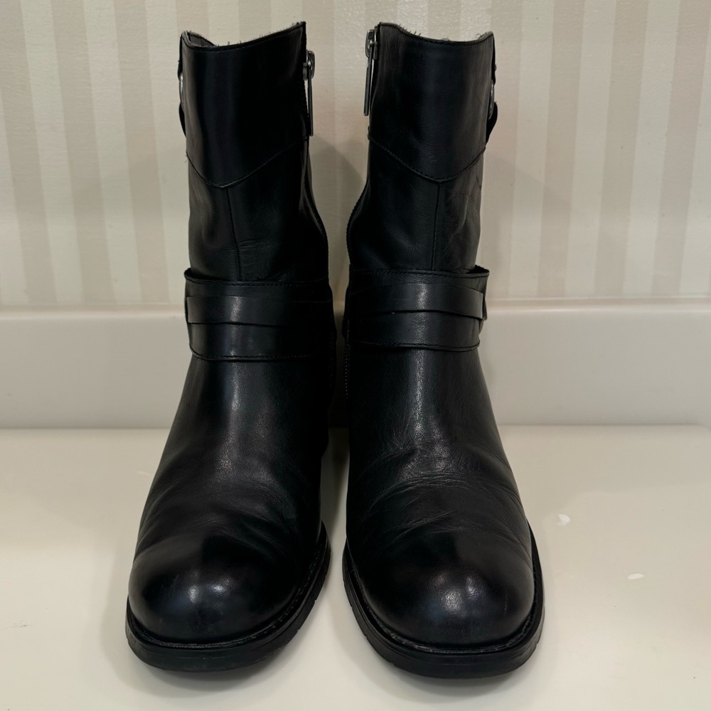 Harley Davidson Black Leather Riding Boots Women’s Size 7 D85397 - Picture 8 of 16